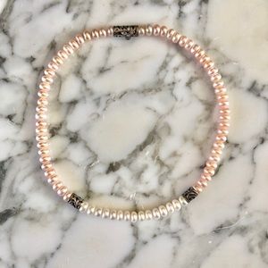 Honora Pink White Pearl Necklace